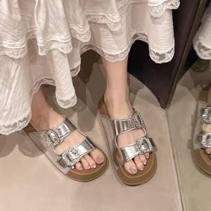 [Free Shipping] New Summer WomenS Double-Strap Fashion Sandals With Thick Soles Round Toe Non-Slip Casual And Stylish