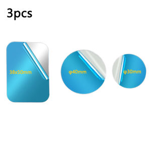 10/3PCS 50x38mm φ35mm φ30mm Self Adhesive Magnetic Metal Plate Iron Sheet Disk Sticker for Car Phone Holder Metal Sheet