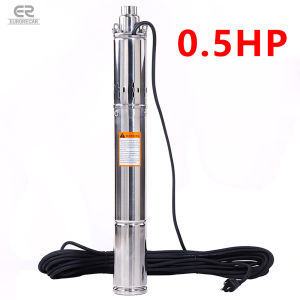 220V/60HZ Deep Well Submersible Pump 3 " 0.5HP Household Stainless Steel High Flow Screw Pump Water Pump