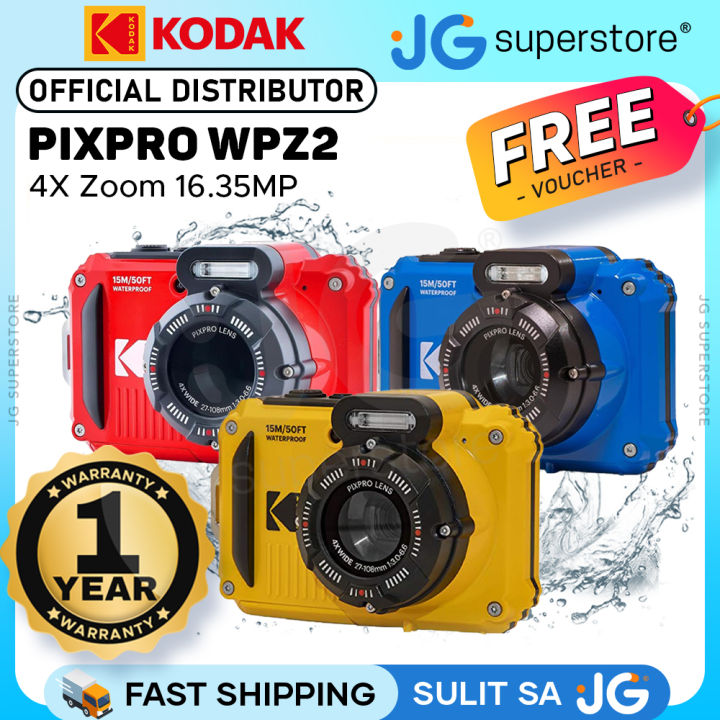 KODAK PIXPRO WPZ2 50ft Waterproof Compact Digital Camera with 4x