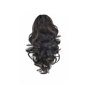 HANZE Ponytail Extensions Claw Clip Ponytail Wig Clip in Fluffy Short Wavy Curly Ponytail Hair Accessories Fake Pony Tail Hairpiece for Women