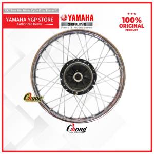 Yamaha RXZ Mili/Catal Rear Rim Union Cycle/Spoke/Hub 160x18 (Siap Element) Gantang Lidi 3WL-F5111-00-33 Ori HLY