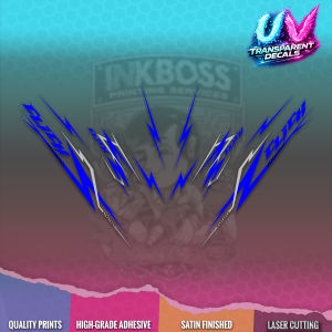 CLICK V3 INDO UV TRANSPARENT DECALS (CL2024 00-A8 DESIGN) MotoKits By Inkboss Creations
