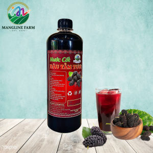 [NEW] Nước cốt dâu tằm tươi (nước cốt dâu ta) Mangline Farm Đà Lạt 1000ml lên men tự nhiên đồ uống giải khát làm đẹp da