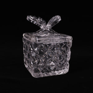 CRYSTAL GLASS CANDY JAR SUGAR BOWL BEKAS GULA KACA KRISTAL 水晶玻璃罐高清玻璃糖果罐