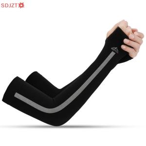 🚚【Local Express Delivery】🚚 New Anti-UV Ice Silk Arm Sleeves Sunscreen Fingerless Gloves Bicycle Arm Sleevs
