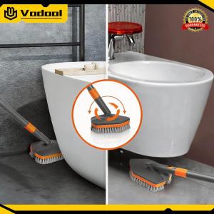 Ground Seam Brush with Long Handle Floor Scrubbing Brush Detachable for Pool Carpet Wet Room Wooden Floors Kitchen
