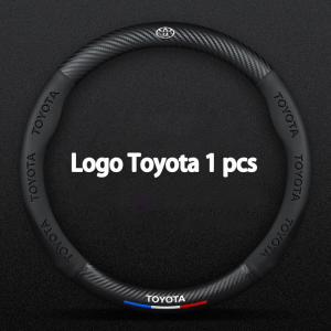 Steer Cover Kulit Sarung Stir Mobil 3D Setir Carbon untuk Toyota Avanza Honda