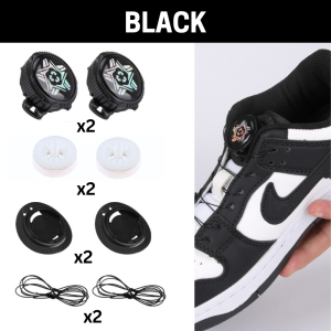 Rotating Shoelaces No Tie Shoe Laces Sport Sneaker Without Ties for Kid Adult Tali Kasut 旋转鞋带懒人鞋带