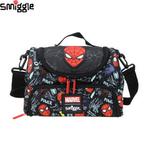 Australia Smiggle Original Childrens Lunch Bag Messenger Bags Boy Spider Cool Kids Food Fruit Bag 9 inches Snack Picnic Bags