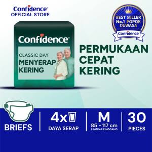 Confidence Popok Perekat Dewasa Classic Day Menyerap Kering M30