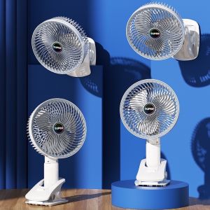 Desk Fan Rechargeable Stand Fan Clip Electric Fan Multifunctional Portable Handheld Fan