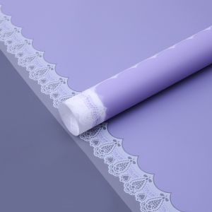 Kertas Buket Bunga MOTIF RENDA LACE BORDER Cellephone Flower Wrapping Paper 6175