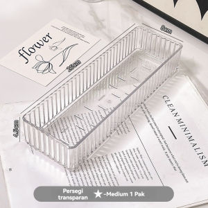 Storage Laci Bening Akrilik Serbaguna Kotak Penyimpanan Alat Dapur Aksesoris Make Up Penyekat Laci Multifungsi Organizer Kamar Laci acrylic organizer acrylic organizer
