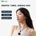 TNW A30 Wireless Clip on Mic Microphone Dual Mikrofon Wireless Mikrofon hp Lavalier Microphone wireless Plug & Play Lapel Mic dan Charging Case for TikTok YouTube Facebook Live Stream. 