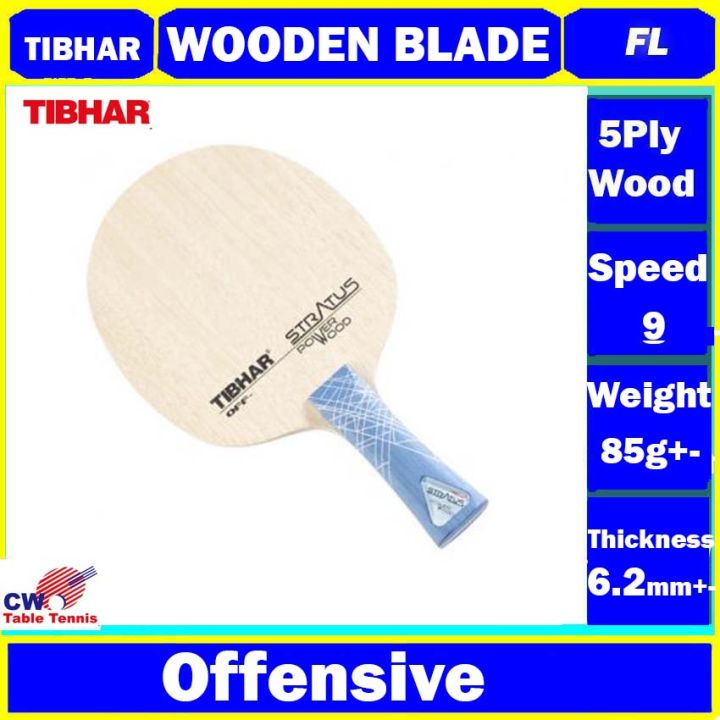 Tibhar Stratus Power Wood table tennis 5ply wood Blade ping pong kayu