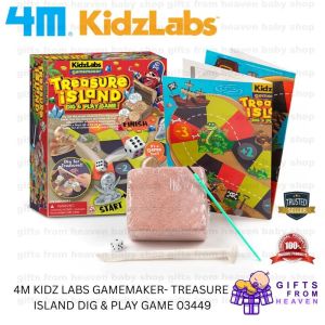 4M KIDZ LABS GAMEMAKER- TREASURE ISLAND DIG & PLAY GAME 03449