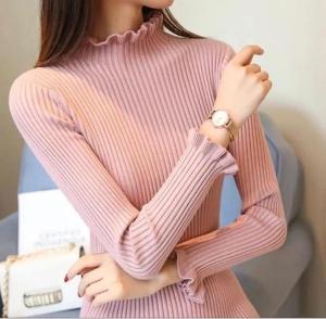 DAISY CURLY TURTLENECK / SWETER RAJUT KRIWIL KERAH TINGGI / INNER KNIT MANSET / ATASAN BLOUS WANITA