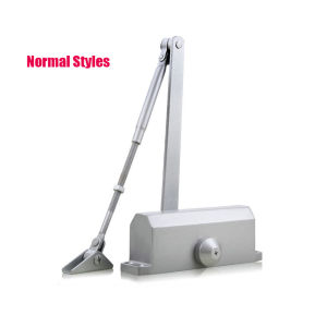 Aluminum Door Closer Automatic Adjustable Closers Hydraulic Auto Close Door-Closer with Speed Control 180 Degree