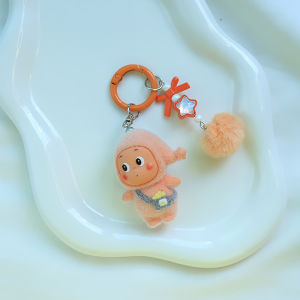 Cartoon Plush Star Keychain Doll Pendant DIY Mobile Cute Particle Pendant Plush Doll Creative