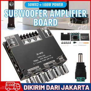 【COD+Ready Stock】ZK-MT21 Papan Amplifier Bluetooth ZK-MT21 Subwoofer Stereo Saluran 50W X 2 +100W Papan Kontrol Nada Amplifier Audio Stereo Bass AMP AUX 2.1 Zk Mt21 Amplifier  Bluetooth 5.0