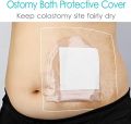 Ostomy Shower Cover Waterproof Ostomy Bag Covers Shower Guard Stoma Shower Shields Colostomy Bathing Bags Shower Protector Adhesive Bandage with Non-Stick Pad for Showering 10"x12" 7Pcs. 