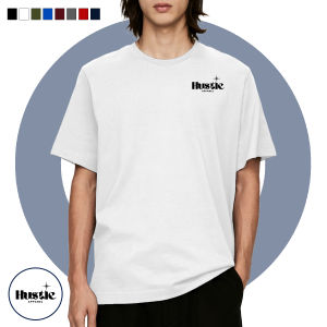 HUSTLE- TSR 10 - Mens Casual Round Neck Cotton Spandex T-Shirts / Mens Tshirt / Pambahay / Pang-alis / Cotton Tshirt for men