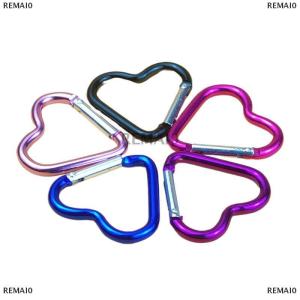 [COD] REMAI0 Carabiner Clips Heart-shaped Carabiner Hooks Compact Quick Link Snap Hook Clips Strong Load-bearing Key Holders Camping