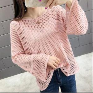 IMP[COD] + [GRATIS ONGKIR] Atasan Jaring Rajut Messy Good Quality Lembut Model Korea Trending Korean Style Sweater Blouse Cardigan Jacket Jahitan Rapi Menggunakan Mesin Khusus B5