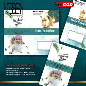 Undangan I Khitanan I Unik I Khitan I Sunatan I Modern I Denah I Foto I Unik I 2024 I 100pcs