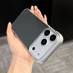 Triangle Pattern Matte Borderless Slim Case For iPhone 17 16 15 14 13 12 Pro Max Frosted Hard PC Protection Ultra Thin Cover