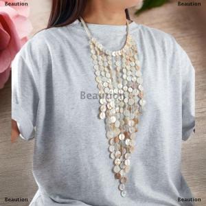 [COD] Beaution Bead Handmade Woven Tassel Necklace Summer Beach Style Multi-layered Collarbone Chain Womens Fashion Jewelry Accessories