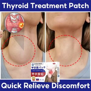 Herbal Thyroid Plaster Thyroid Nodule Patches Neck Lymphatic Detox Patch Relieve Thyromegaly Hashimoto Hypothyroidism/Hyperthyroidism Health Patch