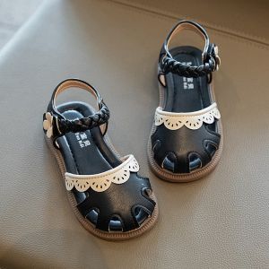 Dép Sandal Cho Bé Gái Rọ Mũi Phong Chống Vấp Cách Tiểu Thư Đáng Yêu Đế Chông Trơn (001)
