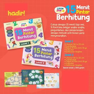 Little Star 15 Menit Pintar: Buku Anak Mudah Berhitung & Calistung Membaca Hijaiyah