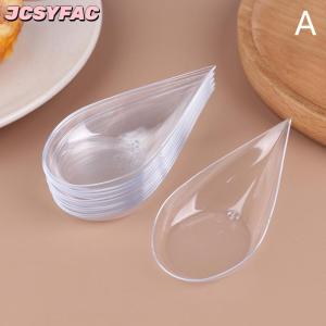 JCSYFAC 10Pcs Transparent Mini Appetizer Plates Ice Cream Cup Plastic Fruit Candy Cake Jelly Yogurt Mousse Dessert Container Pastry Tool