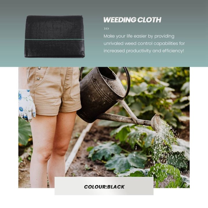 Weeding Mat Garden Weeding Barrier Landscape Fabric &Heavy-Duty Weeding Block ...