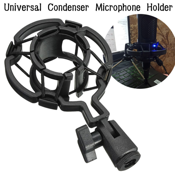 Condenser Mic Holder UNIVERSAL CONDENSER MICROPHONE Mic Shock Mount ...