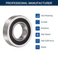 R16-2RS Deep Groove Ball Bearings, ID 1" x OD 2" x Width 1/2" Double Rubber Sealed Ball Bearing Pre-Lubricated Chrome Steel Z2 Lever 10pcs. 