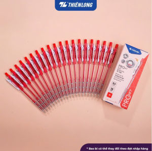 Hộp 20 cây - Bút bi Thiên Long PRO-27 đầu bi cao cấp 0.5mm màu xanh