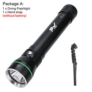Asafee S4 110M Underwater Diving Flashlight P50 LED 2000LM SOS Waterprood Torch Press Switch Scuba Lamp Outdoor Exploration