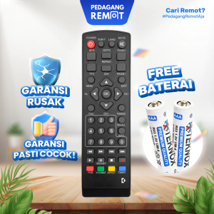 Remot Remote STB Parabola Luby T2-01 / Remote Set Top Box Receiver Luby T2-02