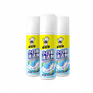 laoguanjia White Shoe Cleaner Shoes Foam Wash-Free Shoes Decontamination Handy Remove Stain (80ML)