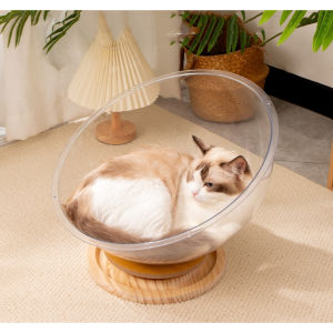 Cat Bed House Condo Cat Swivel Chair 360 ° rotate space Capsule