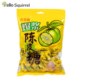 爆浆陈皮软糖 Popping tangerine peel gummy 100g/218g/238g/500g sandwich fruit flavor gummy tangerine peel flavor casual candy夹心水果味软糖陈皮味休闲糖果