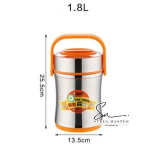 SUS 304 Stainless Steel Thermos Flask / Vacccum Pot / Heat Preservation/ Stainless Steel Vacuum Stewing Pot with compart