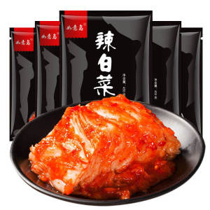 Korean kimchi authentic spicy cabbage Korean hand-made non-cut bags of Korean Yanbian pickled sauce and pickles450g