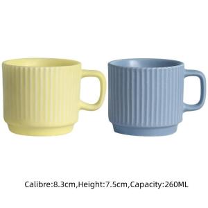 Omk 260ml Cốc Gốm Bộ kiểu Bắc Âu ly cà phê Bộ 2pcs/4pcs