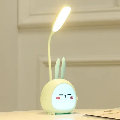 Lampu Meja LED Karakter Binatang Warna-Warni dengan Tombol Sentuh untuk Anak-Anak dan Sekolah