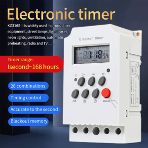 BERGARANSI KAMPA MCB timer listrik on off otomatis 24 jam digital Switch Relay 28 220V 25A KG316T II